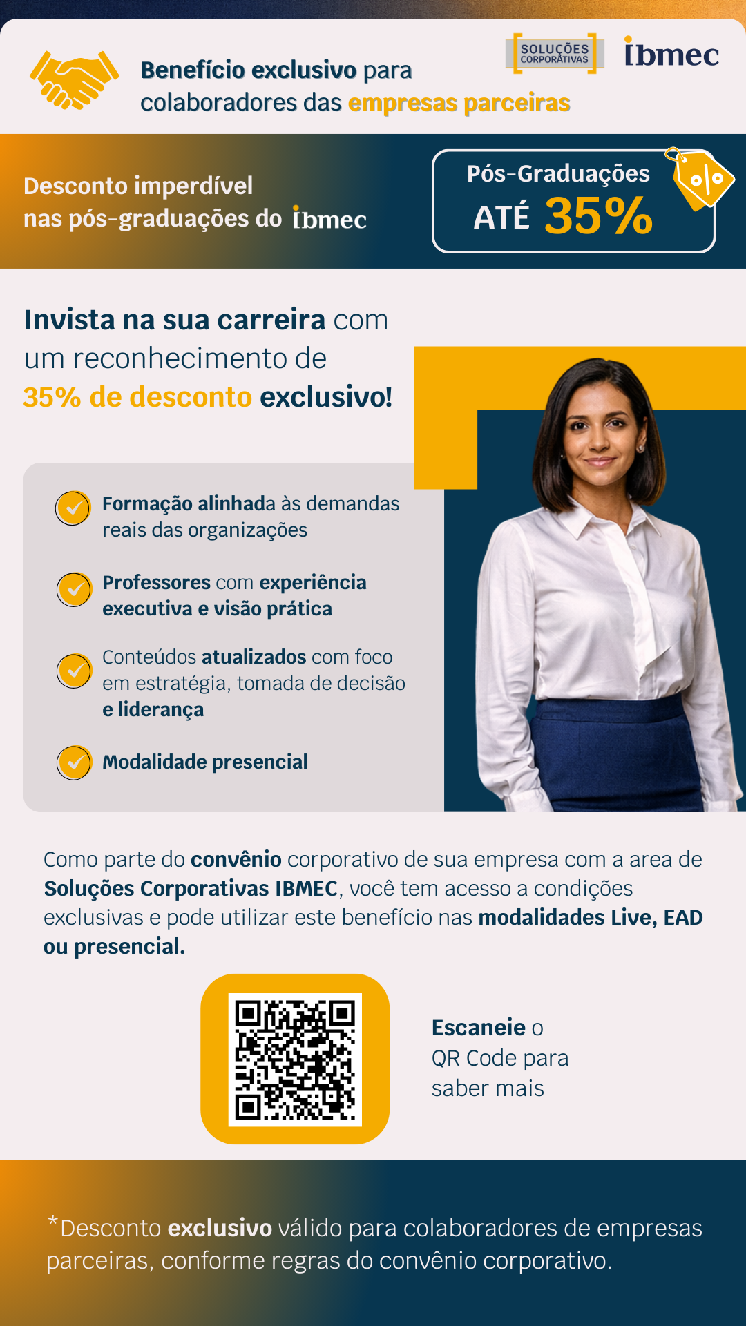 DESCONTOS EXCLUSIVOS IBMEC PARA COLABORADORES